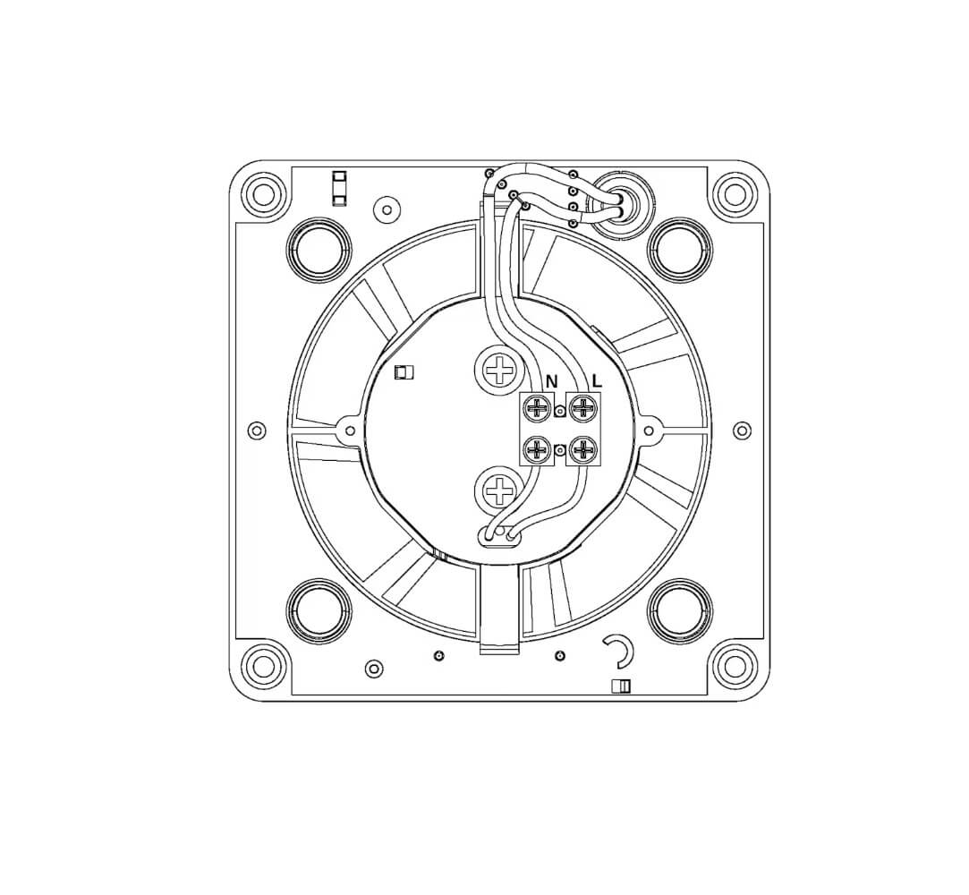 Kylpyhuonepuhallin Opal WEB100Z