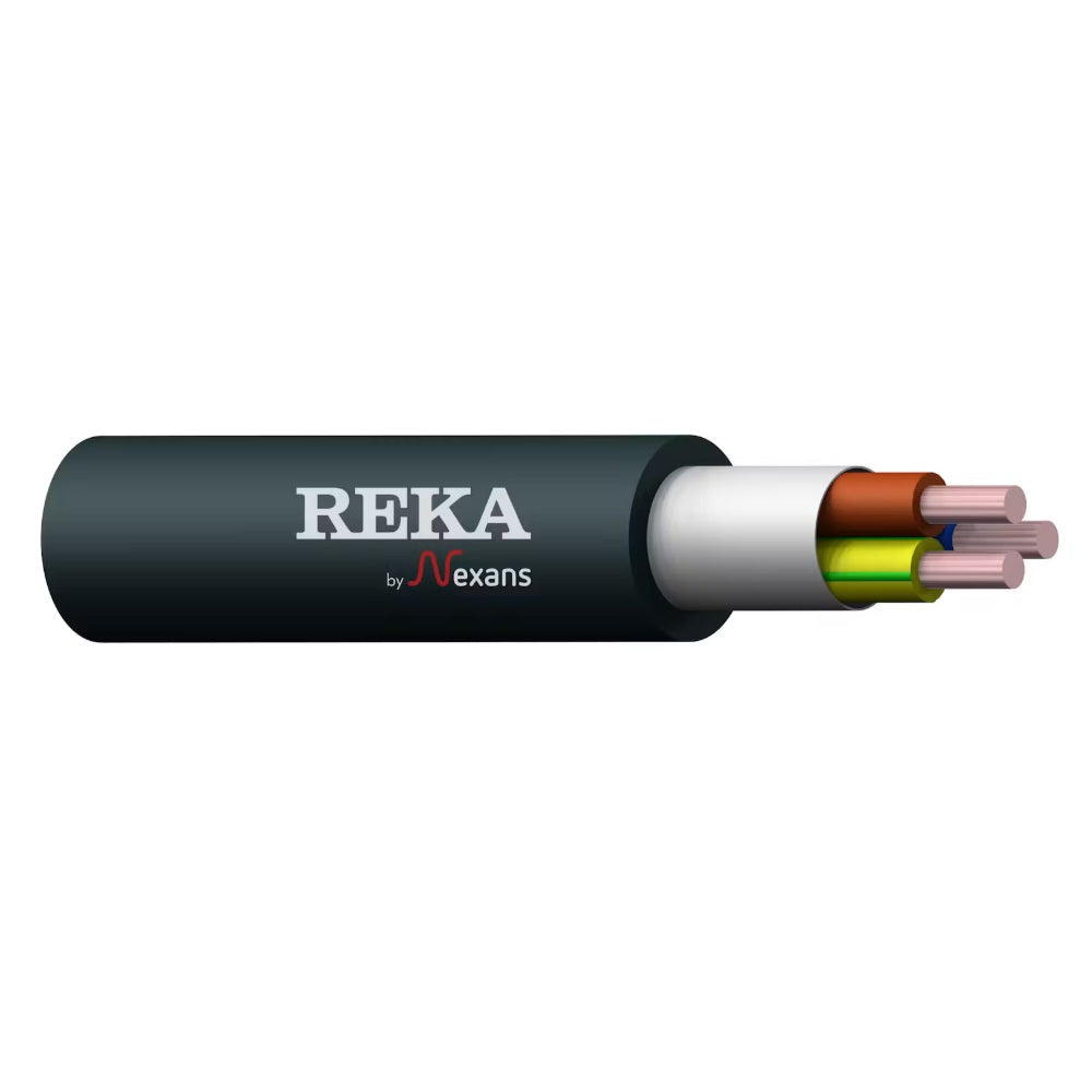 MMJ 3x2,5S Reka EQQ LiteRex, musta, 50m