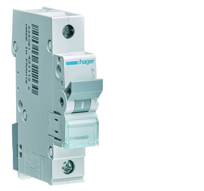 Johdonsuojakatkaisija Hager MBN110E 1x10A B-käyrä 6kA