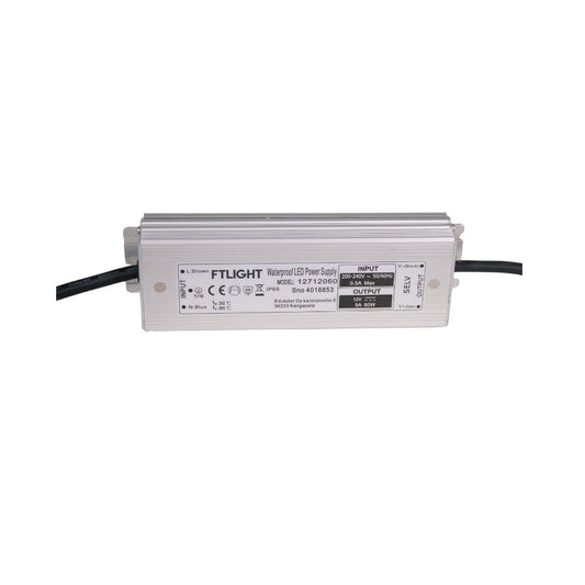 Led-virtalähde FTLIGHT 60W, 24V, IP65