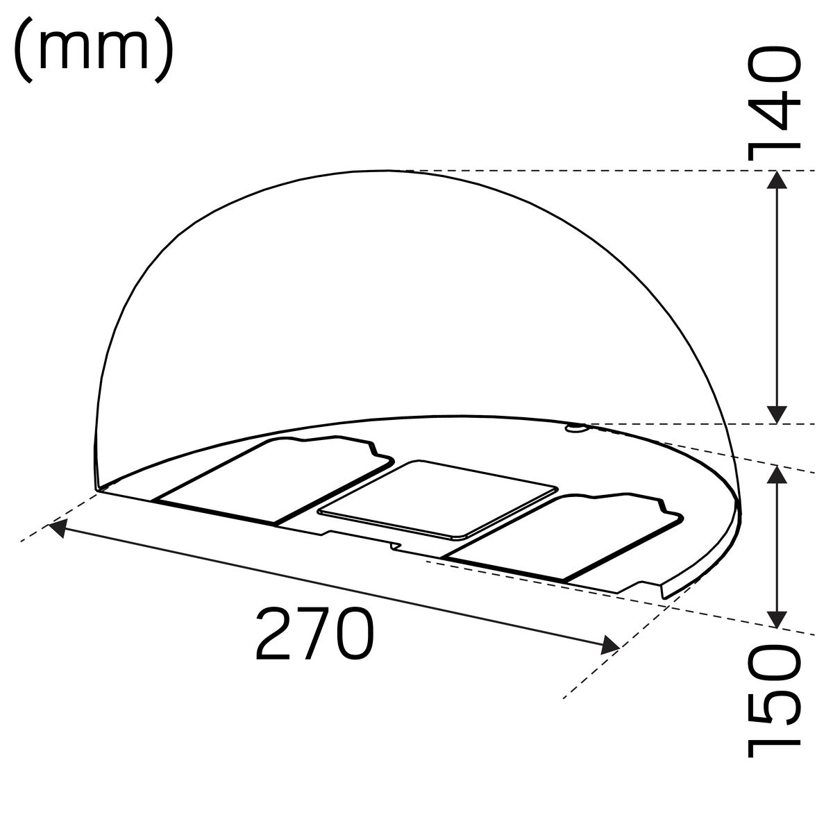 Seinävalaisin Hidealite Arc, 7W, 4000K, 610lm, IP65