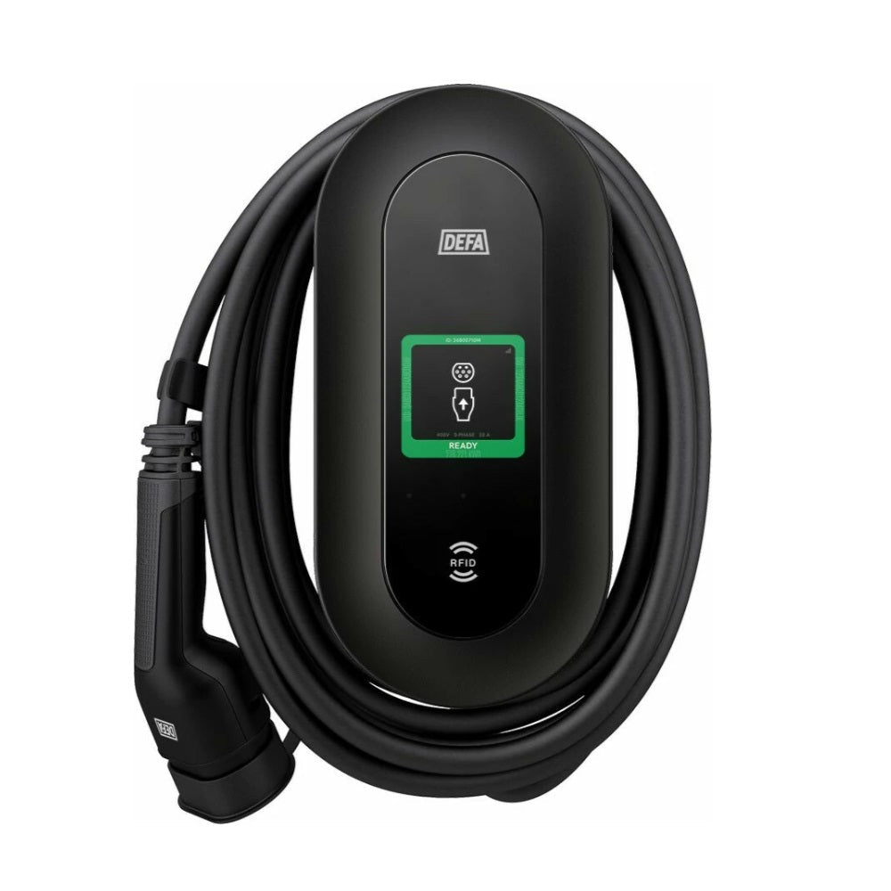 DEFA Power 22 kW latausasema kiinteällä 6 m kaapelilla – kestävä ja tehokas Sähköauton latausasema sähköautoille