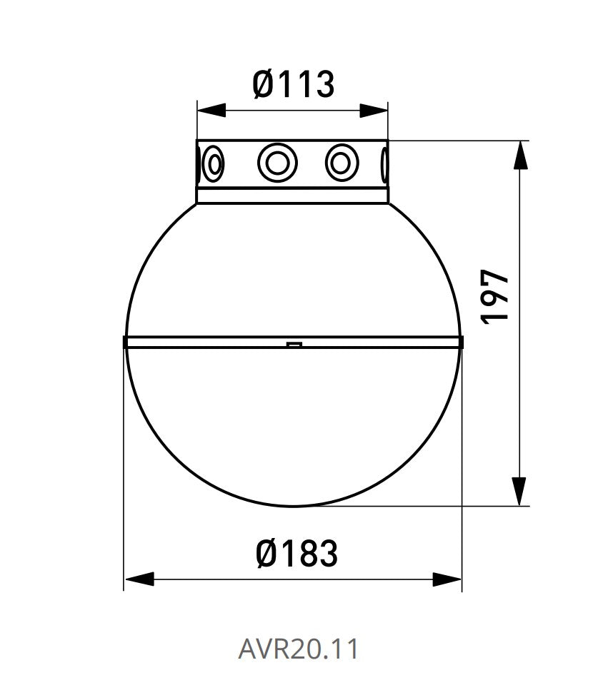 Yleisvalaisin Ensto AVR20.1, E27, IP44