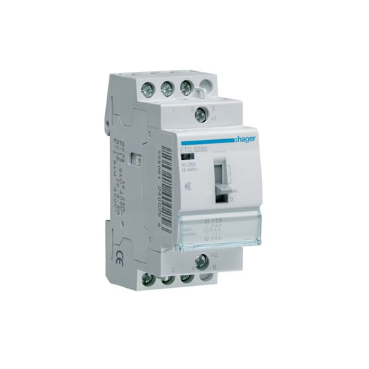 Moduulikontaktori Hager ETC325S, 3s, 25A, 230V, hurinaton