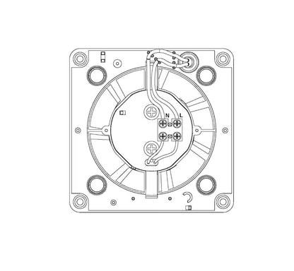 Kylpyhuonepuhallin Opal WEB100Z
