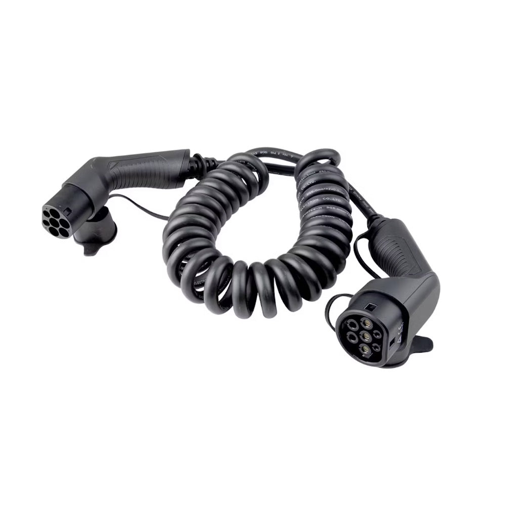 Sähköauton latauskaapeli Onnline Spiraali 11kW, Type 2, 16A, 5m