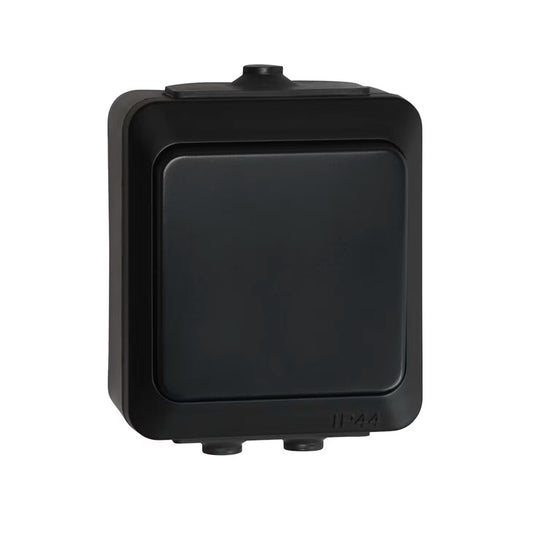 1/6-kytkin Opal Pinta 16A 250V IP44 musta