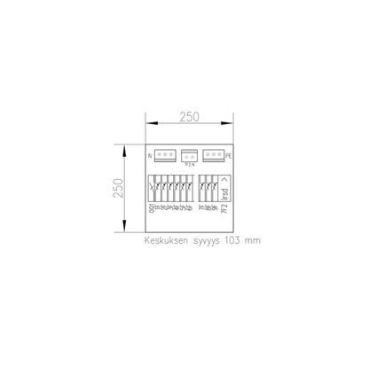 Ryhmäkeskus UTU Pointer 3409 1P 35A IP30
