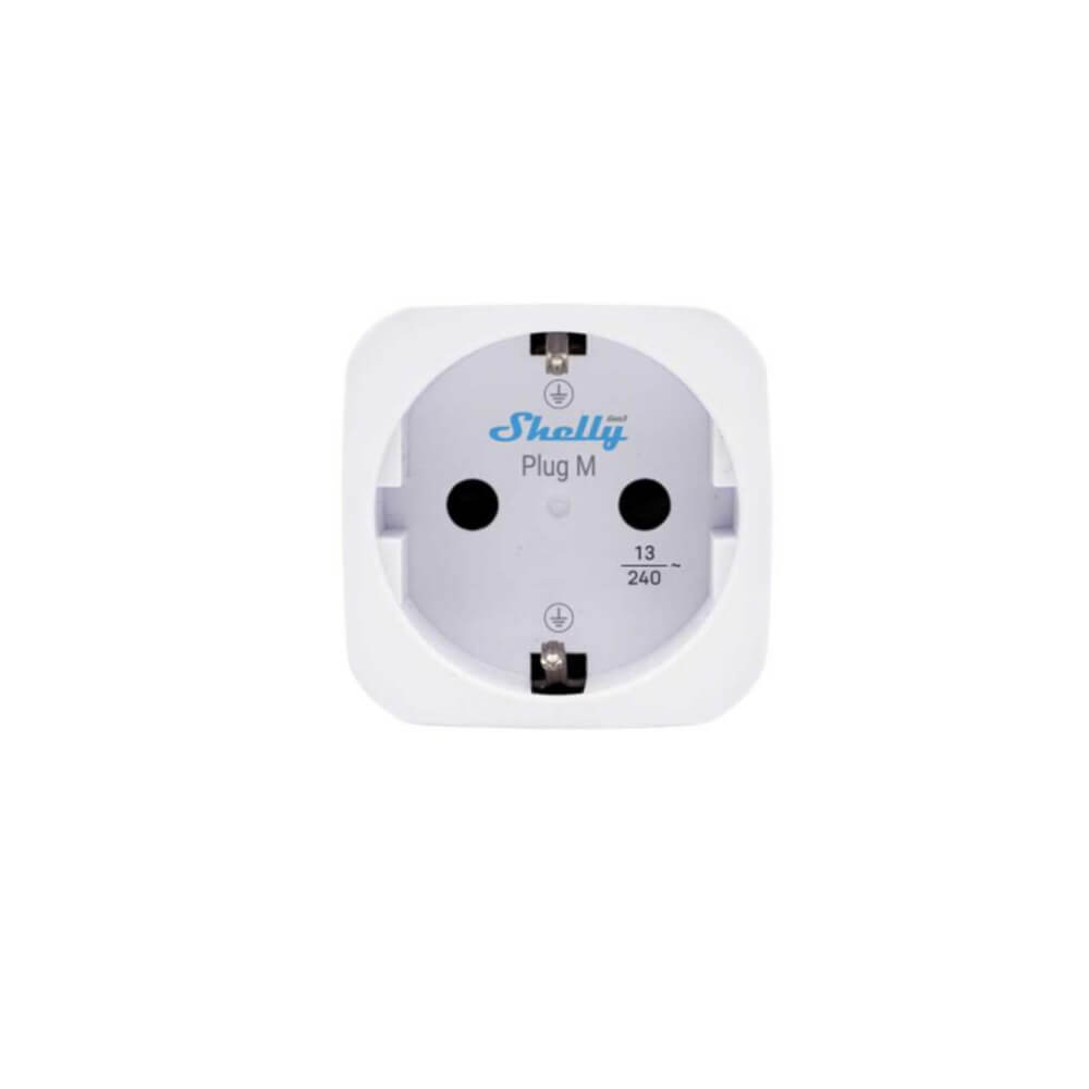 Älypistorasia Shelly Plug M Gen3, 13A, WiFi, valkoinen, 4-pack