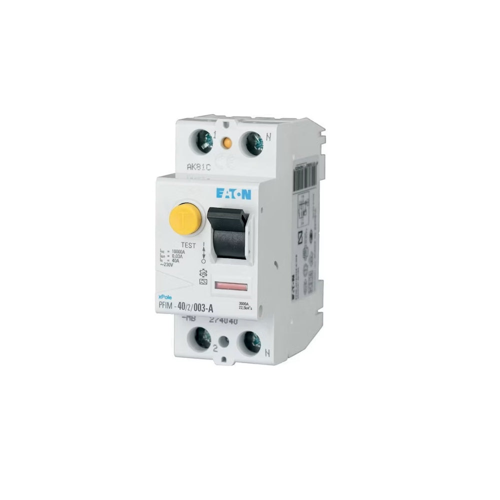 Vikavirtasuojakytkin Eaton PFIM-25, 2x25A, 30mA, A-tyyppi