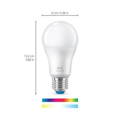 WiZ LED-älylamppu, E27, 806lm, RGBW, WiFi, 2-pack + WiZmote-kaukosäädin